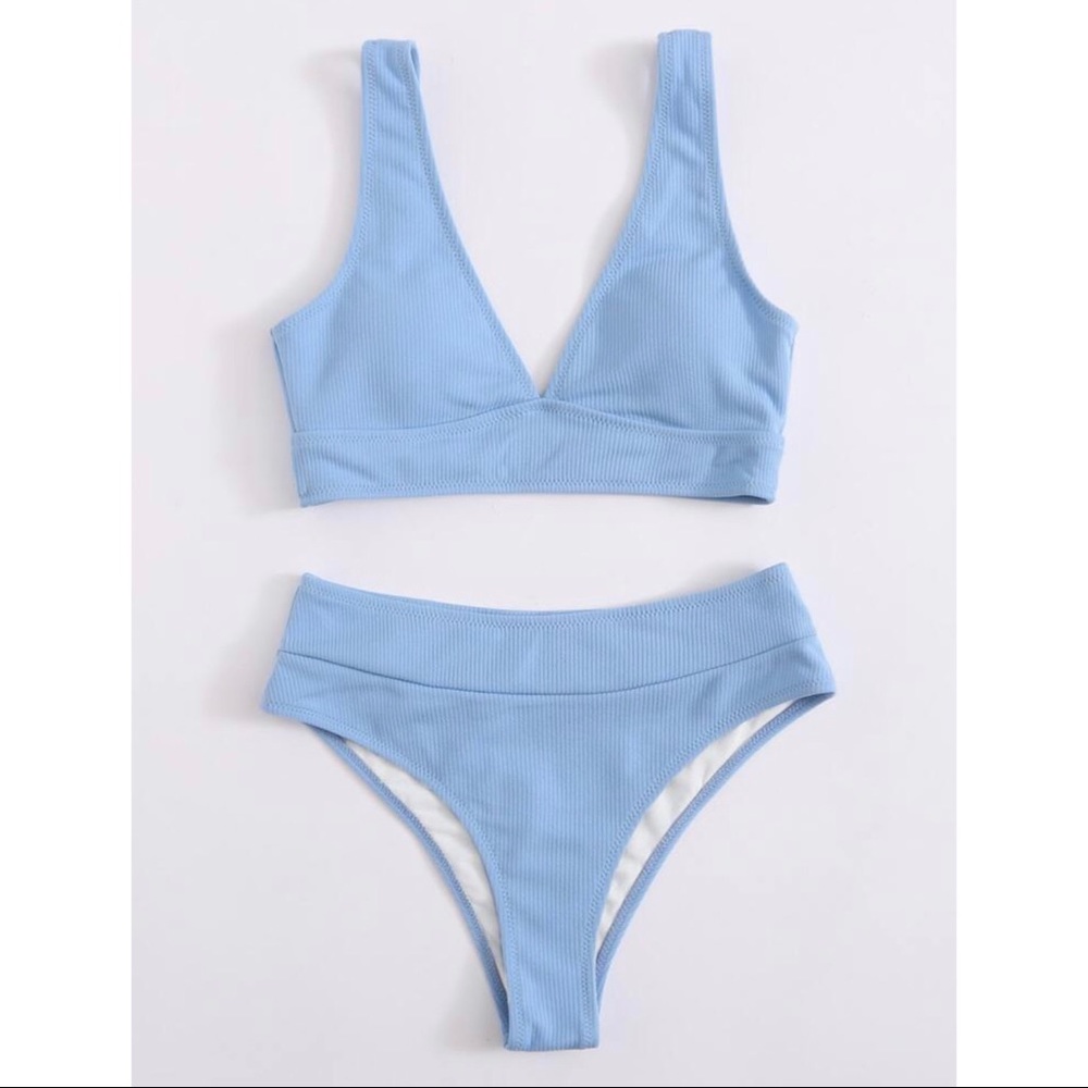 NWT, blue bikini